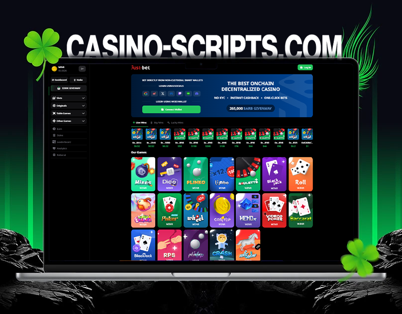 JustBet Online Casino Script